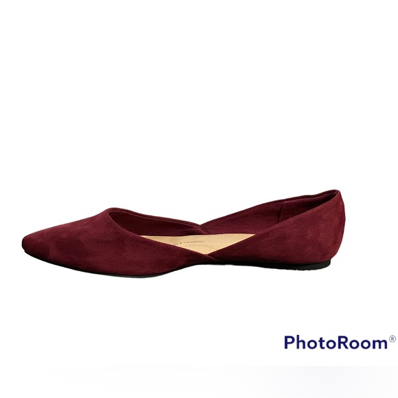 NWOT•Time and Tru Women’s Cranberry pointed toe flats sz11 - Picture 5 of 9